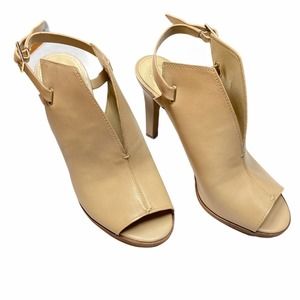 Vince Camuto Neveah Leather Slingback Peep Heel 7